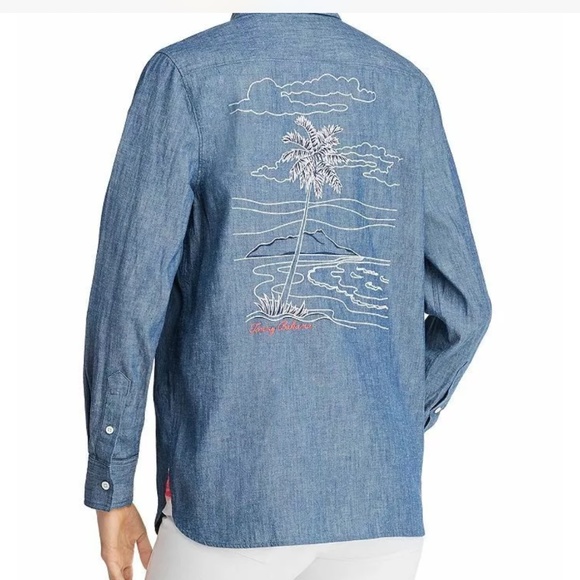 Tommy Bahama Tops - Tommy Bahama Tropical Anniversary LS Button Up S